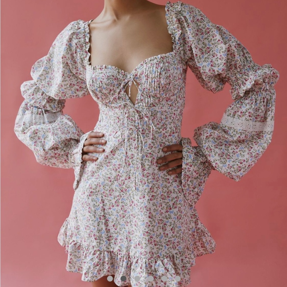 For the love of lemons Luca floral dress